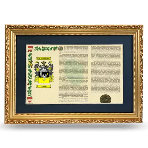 Tarczala Deluxe Armorial Landscape Framed - Gold