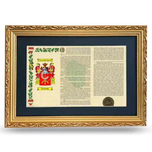 Tarnovsky Deluxe Armorial Landscape Framed - Gold