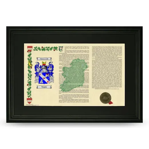 Tarpey Deluxe Armorial Landscape Framed- Black