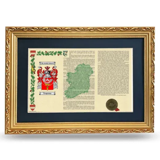 Tenpenny Deluxe Armorial Landscape Framed - Gold