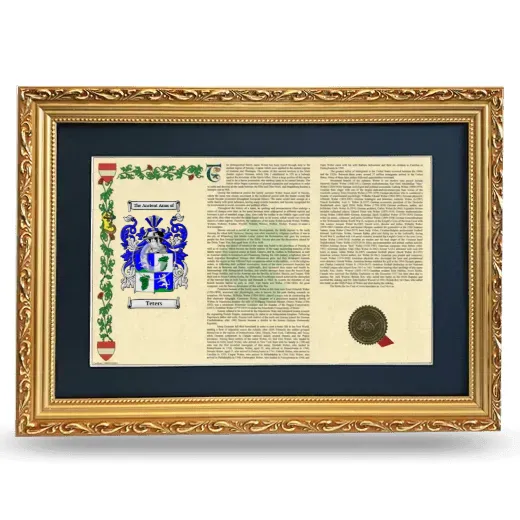 Teters Deluxe Armorial Landscape Framed - Gold