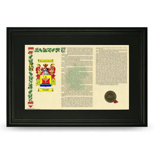 Tetzloff Deluxe Armorial Landscape Framed- Black