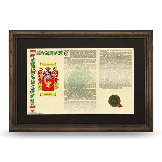 Thalmann Deluxe Armorial Landscape Framed - Brown