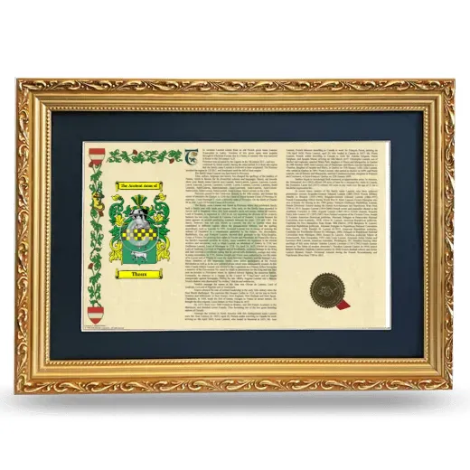 Thaux Deluxe Armorial Landscape Framed - Gold