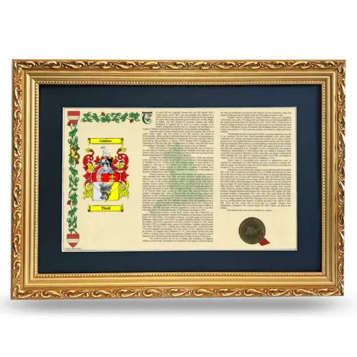 Theil Deluxe Armorial Landscape Framed - Gold
