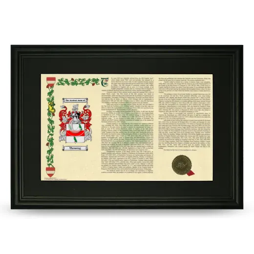 Theweng Deluxe Armorial Landscape Framed- Black