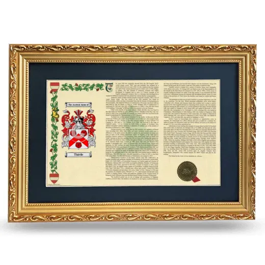 Thirtle Deluxe Armorial Landscape Framed - Gold