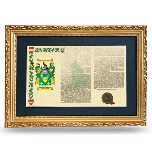 Thorncraft Deluxe Armorial Landscape Framed - Gold