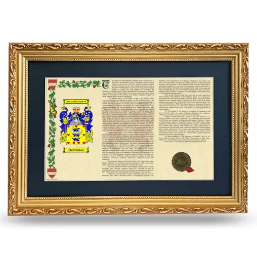 Thorvaldsen Deluxe Armorial Landscape Framed - Gold