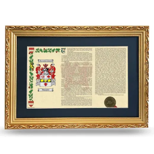 Thwaytes Deluxe Armorial Landscape Framed - Gold