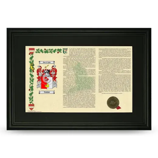 Tinlink Deluxe Armorial Landscape Framed- Black