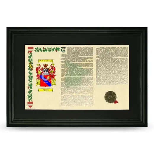 Tinocos Deluxe Armorial Landscape Framed- Black