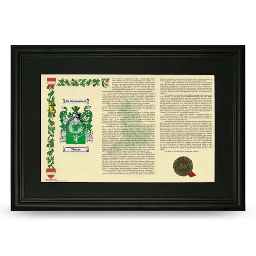 Tissine Deluxe Armorial Landscape Framed- Black