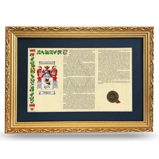 Tobiason Deluxe Armorial Landscape Framed - Gold