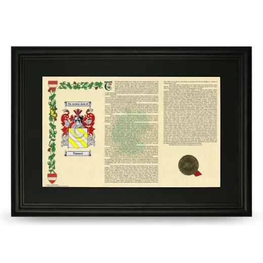 Tomasi Deluxe Armorial Landscape Framed- Black