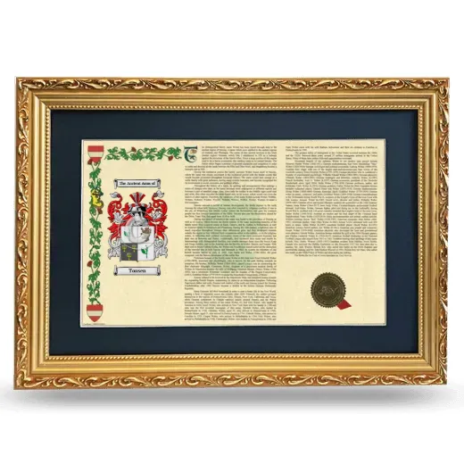 Tonsen Deluxe Armorial Landscape Framed - Gold