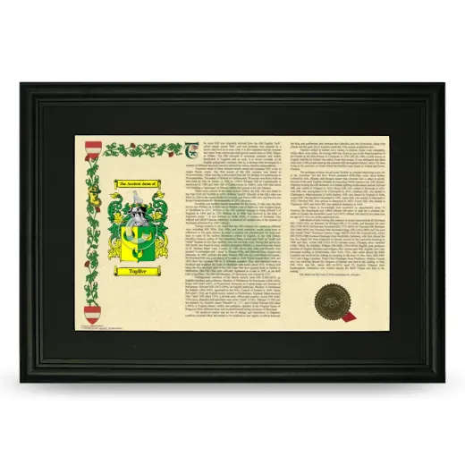 Toplive Deluxe Armorial Landscape Framed- Black