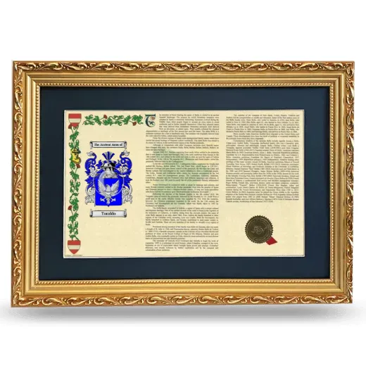 Toraldo Deluxe Armorial Landscape Framed - Gold