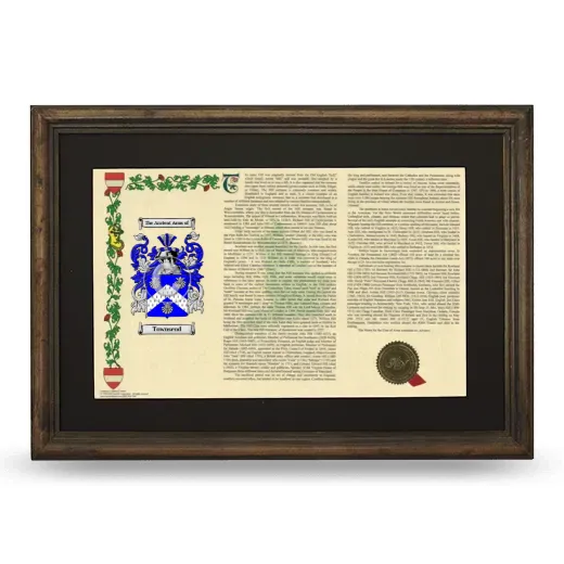 Townsend Deluxe Armorial Landscape Framed - Brown