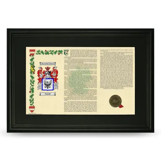Trauch Deluxe Armorial Landscape Framed- Black