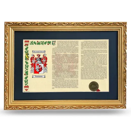Trautmann Deluxe Armorial Landscape Framed - Gold