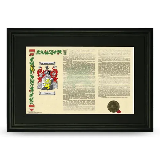 Travore Deluxe Armorial Landscape Framed- Black