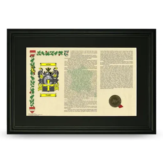 Trudel Deluxe Armorial Landscape Framed- Black