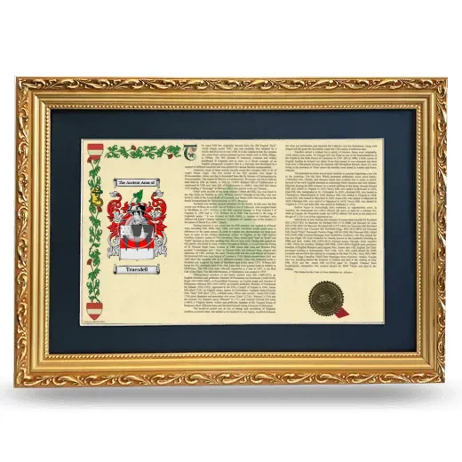 Truesdell Deluxe Armorial Landscape Framed - Gold