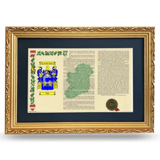 Trye Deluxe Armorial Landscape Framed - Gold