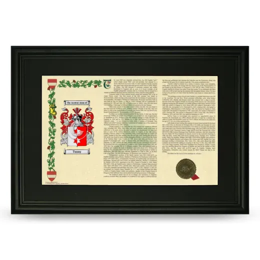 Tunny Deluxe Armorial Landscape Framed- Black