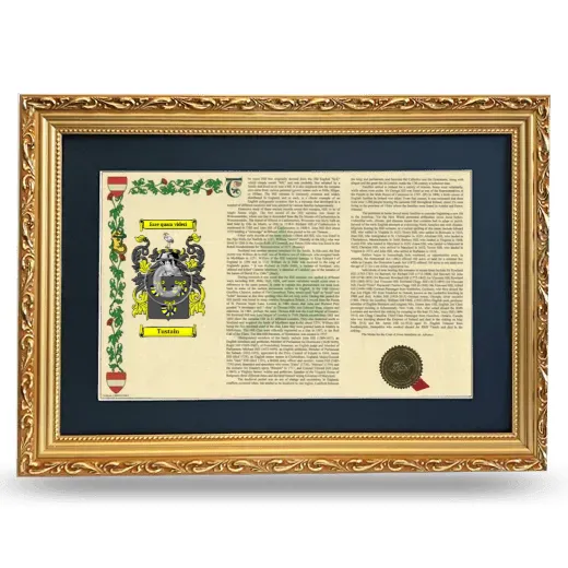 Tustain Deluxe Armorial Landscape Framed - Gold