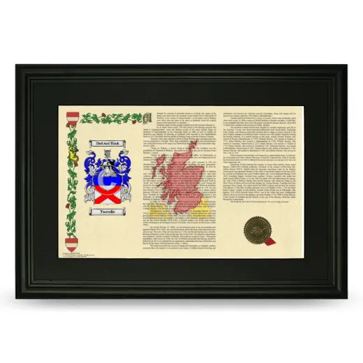 Tweedie Deluxe Armorial Landscape Framed- Black