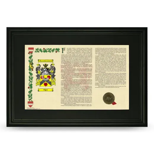 Ulger Deluxe Armorial Landscape Framed- Black