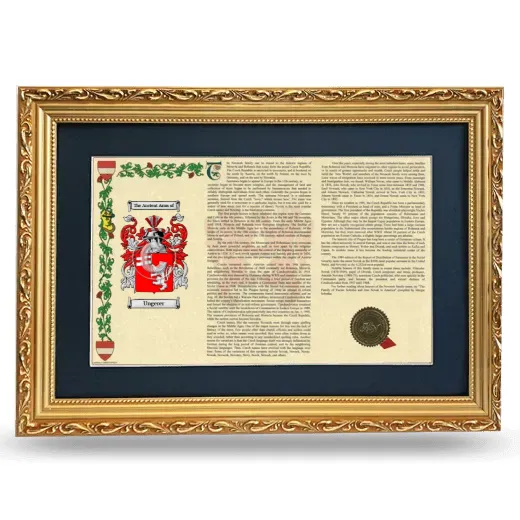 Ungerer Deluxe Armorial Landscape Framed - Gold