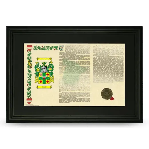 Urruti Deluxe Armorial Landscape Framed- Black