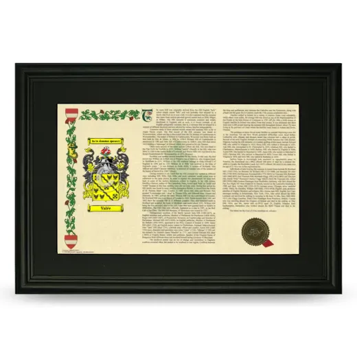 Valée Deluxe Armorial Landscape Framed- Black