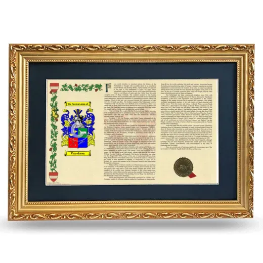 Van-doren Deluxe Armorial Landscape Framed - Gold