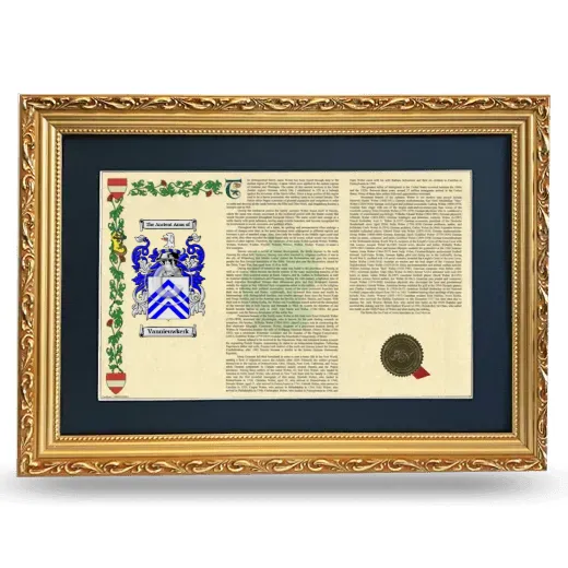 Vannieuwkerk Deluxe Armorial Landscape Framed - Gold