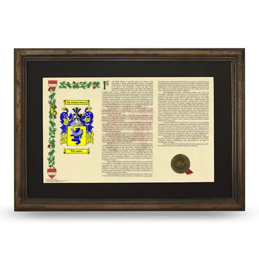 Ver meer Deluxe Armorial Landscape Framed - Brown