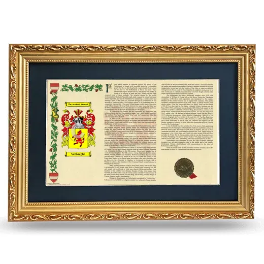Verhaeghe Deluxe Armorial Landscape Framed - Gold