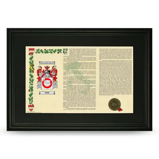 Violis Deluxe Armorial Landscape Framed- Black