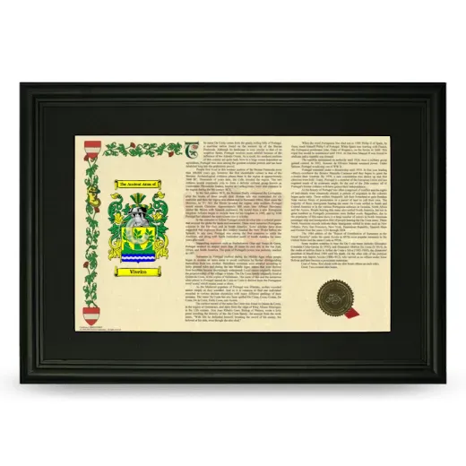 Viveiro Deluxe Armorial Landscape Framed- Black