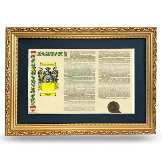 Voygen Deluxe Armorial Landscape Framed - Gold
