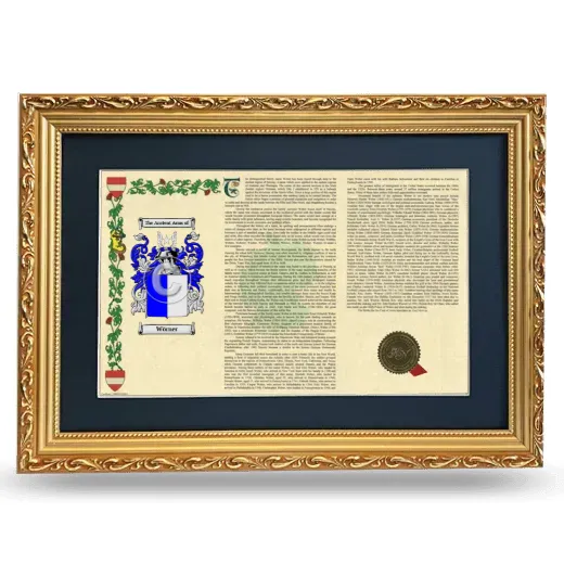 Wörner Deluxe Armorial Landscape Framed - Gold