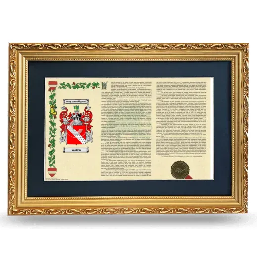 Wallén Deluxe Armorial Landscape Framed - Gold