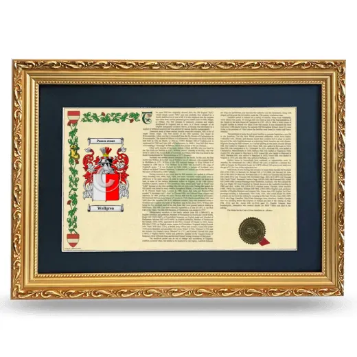 Wallgren Deluxe Armorial Landscape Framed - Gold