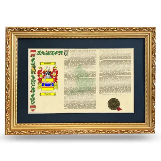 Weaver Deluxe Armorial Landscape Framed - Gold