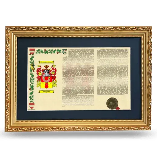 Weglarz Deluxe Armorial Landscape Framed - Gold