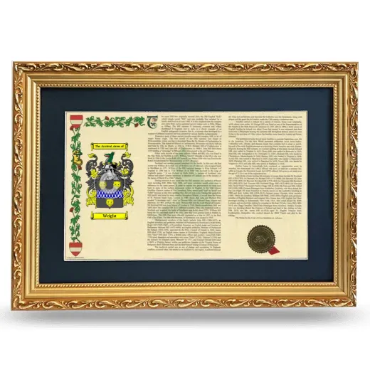 Weight Deluxe Armorial Landscape Framed - Gold