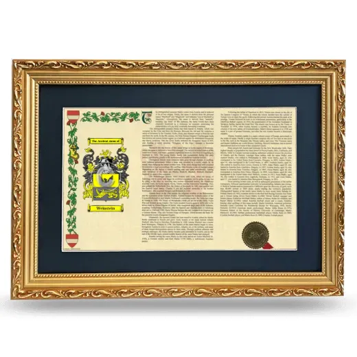 Weinstein Deluxe Armorial Landscape Framed - Gold